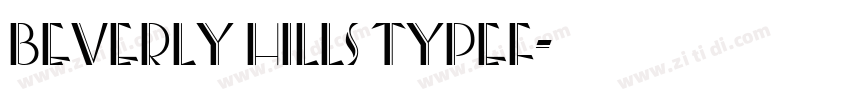 Beverly Hills Typef字体转换
